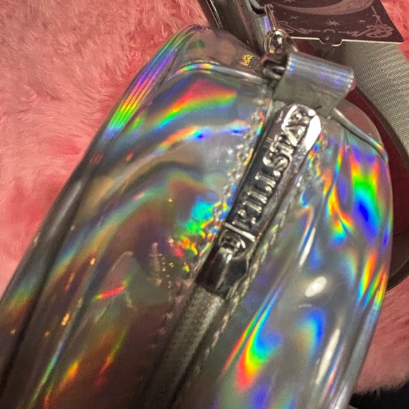 KILLSTAR Baby Baphomet Handbag Holographic Round Pink - Picture 4 of 7